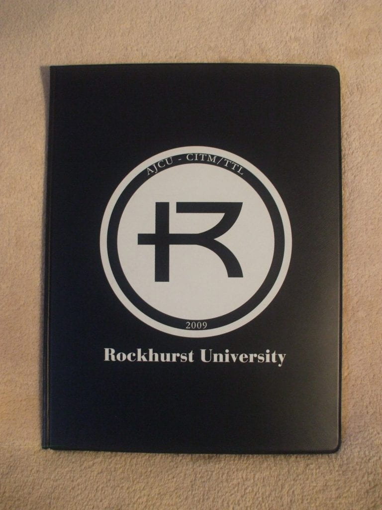 Large Notepad with Rockhurst logo