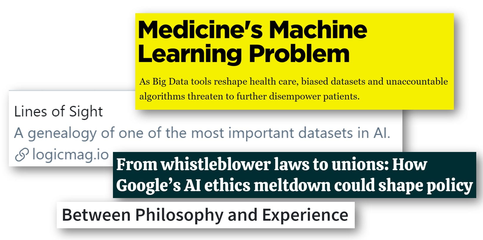 CADE Link Round-Up: Medicine’s Machine Learning Problem, A Genealogy of ImageNet, How Google’s Meltdown Could Shape Policy