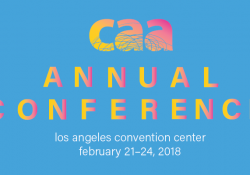 Logo for College Art Association Annual Conference, held in Los Angeles, February 2018