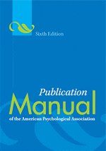 APA Publication Manual 6th. Ed.