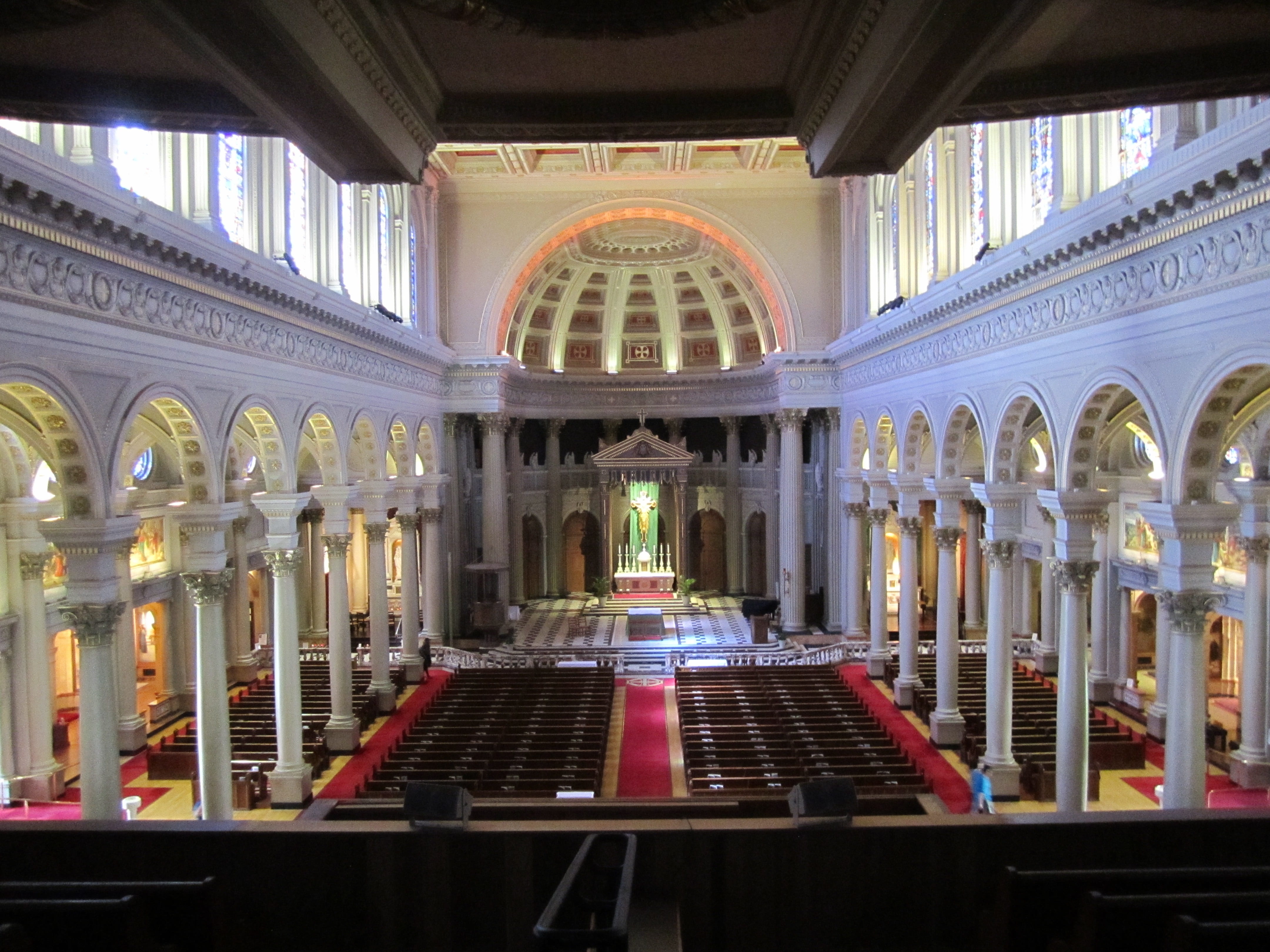 Here is the view from the original choir loft where our journey began