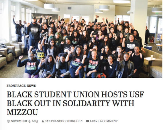 Black Student Union hosts USF Black Out in solidarity with Mizzou