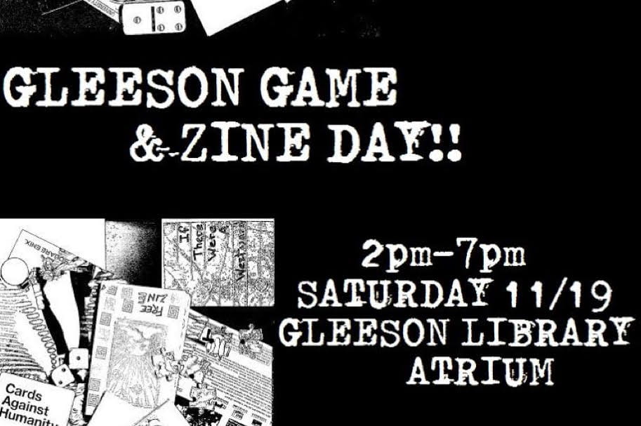 Gleeson Library Game & Zine Day 11/19!!