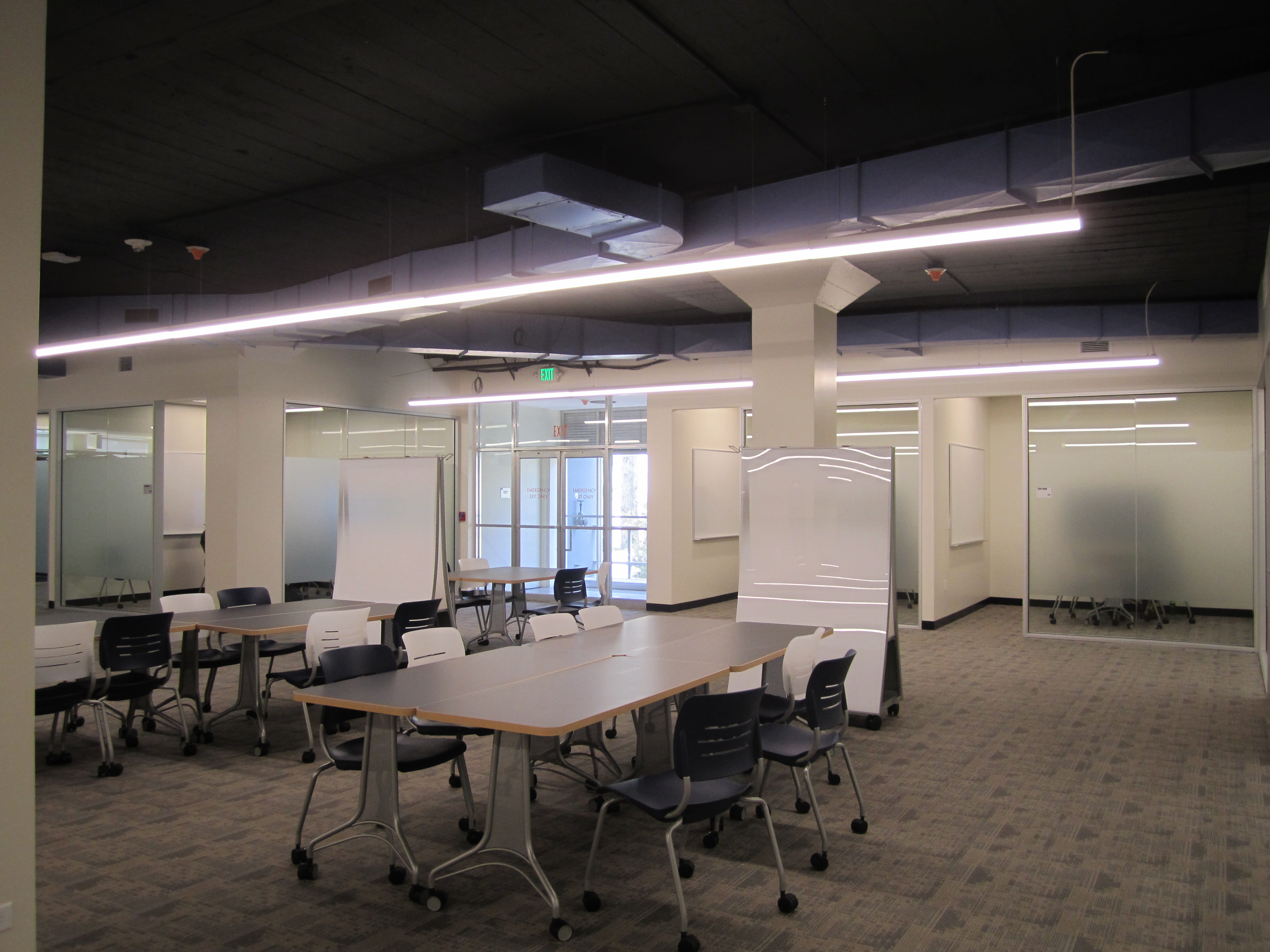 Gleeson 2nd Floor: a view of the new, flexible open study space