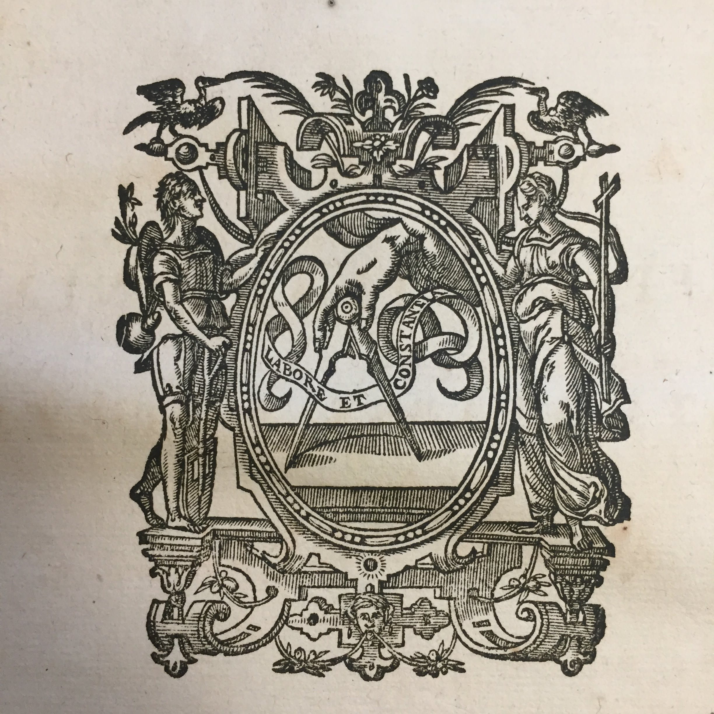 Printer's device on title page from Pontificale Romanum Clementis VIII (1627)