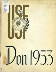 Cover of USF yearbook for 1953