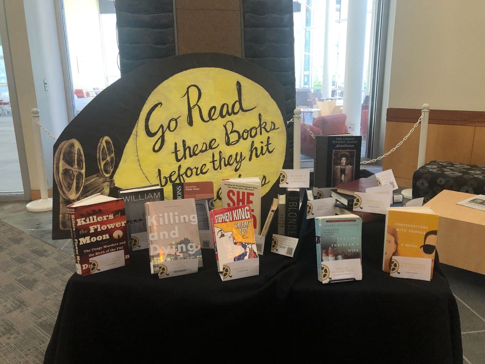 Gleeson Library’s Book to Movies Display