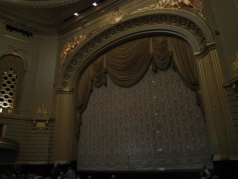 view of the stage War Memorial Opera House