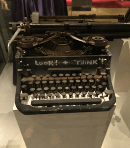 Lawrence Ferlinghetti’s typewriter in the Smithsonian