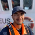 David Carraso (USF MSEM ‘22), who won the 2022 Joseph Petulla Award for Outstanding Environmental Management Student and is now conducting coral reef research at the University of Queensland in Australia