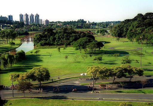 An example of a green city in Curitiba, Brazil.