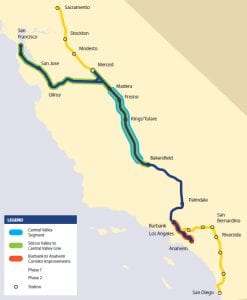 California’s High Speed Rail Map