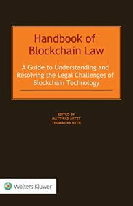 Cover of Matthias Artzt's "Handbook of Blockchain Law."