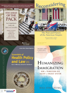 The image shows a collage of eight book covers from the December 2023 New Materials list at Zief Law Library.