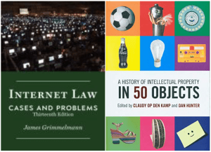 The image shows a collage of two book covers from the February 2024 New Materials list at Zief Law Library.