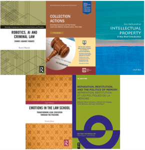 The image shows a collage of five book covers from the March 2024 New Materials list at Zief Law Library. 